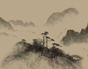 新中式山水装饰画-ID:255944019