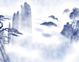 新中式山水装饰画-ID:529263027