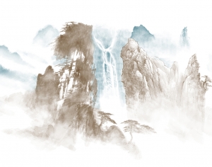 新中式山水装饰画-ID:576998008