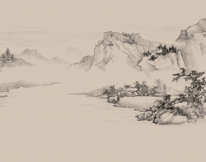 新中式山水装饰画-ID:963511943