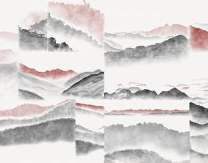 新中式山水装饰画-ID:971123938