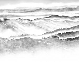 新中式山水装饰画-ID:198693992