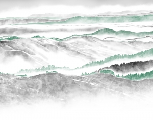 新中式山水装饰画-ID:371899647