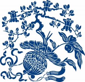 古代青花瓷图案花纹中国风图案-ID:808732034