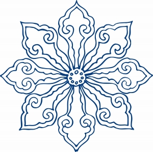 古代青花瓷图案花纹中国风图案-ID:431912901