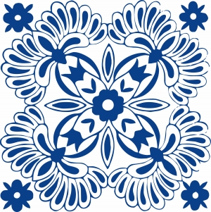 古代青花瓷图案花纹中国风图案-ID:596971047
