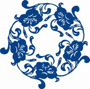 古代青花瓷图案花纹中国风图案-ID:251702072