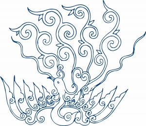 古代青花瓷图案花纹中国风图案-ID:365819948