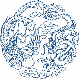 古代青花瓷图案花纹中国风图案-ID:962989367