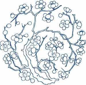 古代青花瓷图案花纹中国风图案-ID:952115068