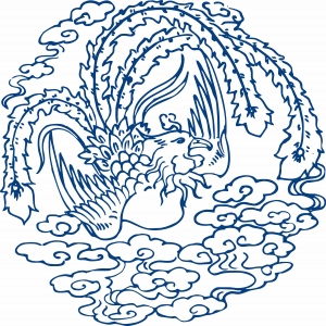 古代青花瓷图案花纹中国风图案-ID:136841064