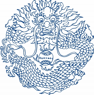 古代青花瓷图案花纹中国风图案-ID:310997961