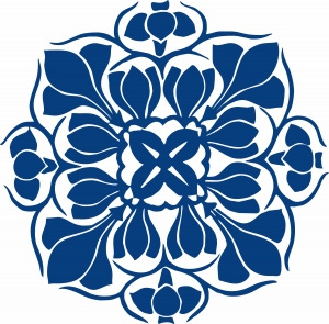 古代青花瓷图案花纹中国风图案-ID:280066977
