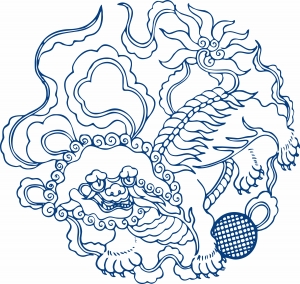 古代青花瓷图案花纹中国风图案-ID:942905905