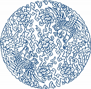 古代青花瓷图案花纹中国风图案-ID:890780935