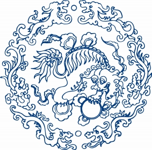 古代青花瓷图案花纹中国风图案-ID:860976939