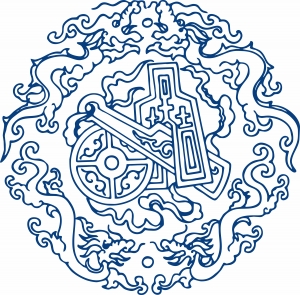 古代青花瓷图案花纹中国风图案-ID:415426979