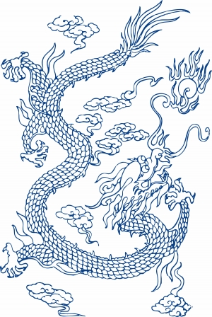 古代青花瓷图案花纹中国风图案-ID:900274046