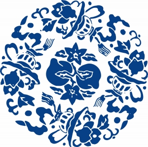 古代青花瓷图案花纹中国风图案-ID:671586991