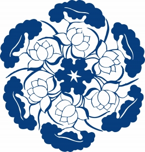 古代青花瓷图案花纹中国风图案-ID:845374112