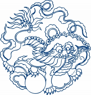 古代青花瓷图案花纹中国风图案-ID:368163113