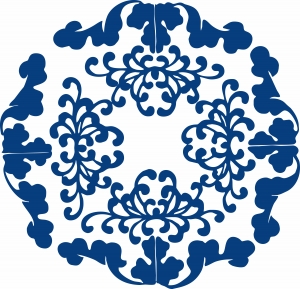 古代青花瓷图案花纹中国风图案-ID:652144913