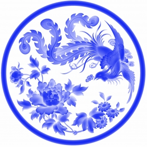 古代青花瓷图案花纹中国风图案-ID:527400029
