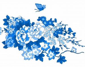 古代青花瓷图案花纹中国风图案-ID:287177095