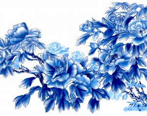 古代青花瓷图案花纹中国风图案-ID:506803048