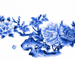 古代青花瓷图案花纹中国风图案-ID:824805022