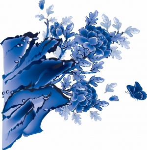 古代青花瓷图案花纹中国风图案-ID:918468004