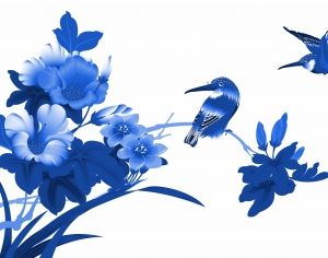 古代青花瓷图案花纹中国风图案-ID:619247912
