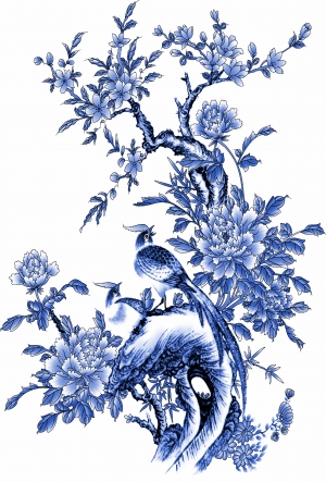 古代青花瓷图案花纹中国风图案-ID:818252097