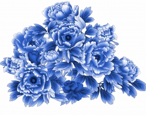 古代青花瓷图案花纹中国风图案-ID:664871931