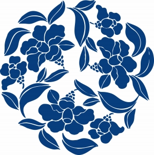古代青花瓷图案花纹中国风图案-ID:448792932