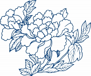 古代青花瓷图案花纹中国风图案-ID:742639063