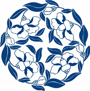 古代青花瓷图案花纹中国风图案-ID:974735021
