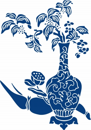 古代青花瓷图案花纹中国风图案-ID:683085925