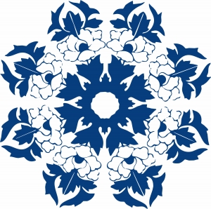 古代青花瓷图案花纹中国风图案-ID:288805963