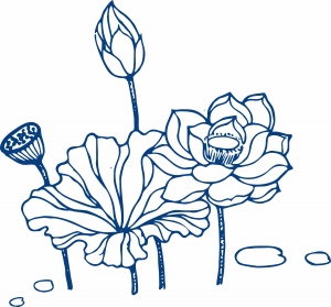 古代青花瓷图案花纹中国风图案-ID:437972072