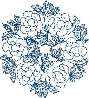 古代青花瓷图案花纹中国风图案-ID:466914895