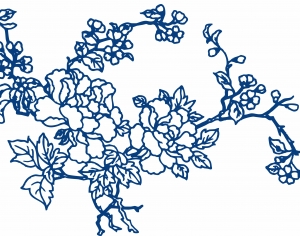 古代青花瓷图案花纹中国风图案-ID:855450675