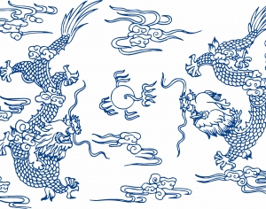古代青花瓷图案花纹中国风图案-ID:473483098