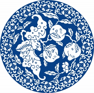 古代青花瓷图案花纹中国风图案-ID:164860012