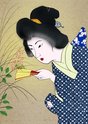 日本浮世绘插画素材-ID:5248151