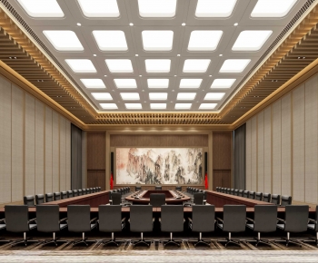 New Chinese Style Office Lecture Hall-ID:232985024