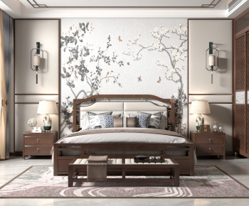 New Chinese Style Bedroom-ID:286925084