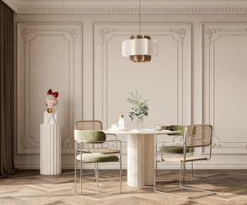 French Style Dining Table And Chairs-ID:857465987