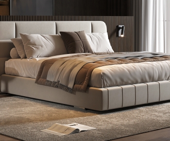Modern Double Bed-ID:767806056