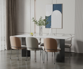 Modern Dining Table And Chairs-ID:661953934